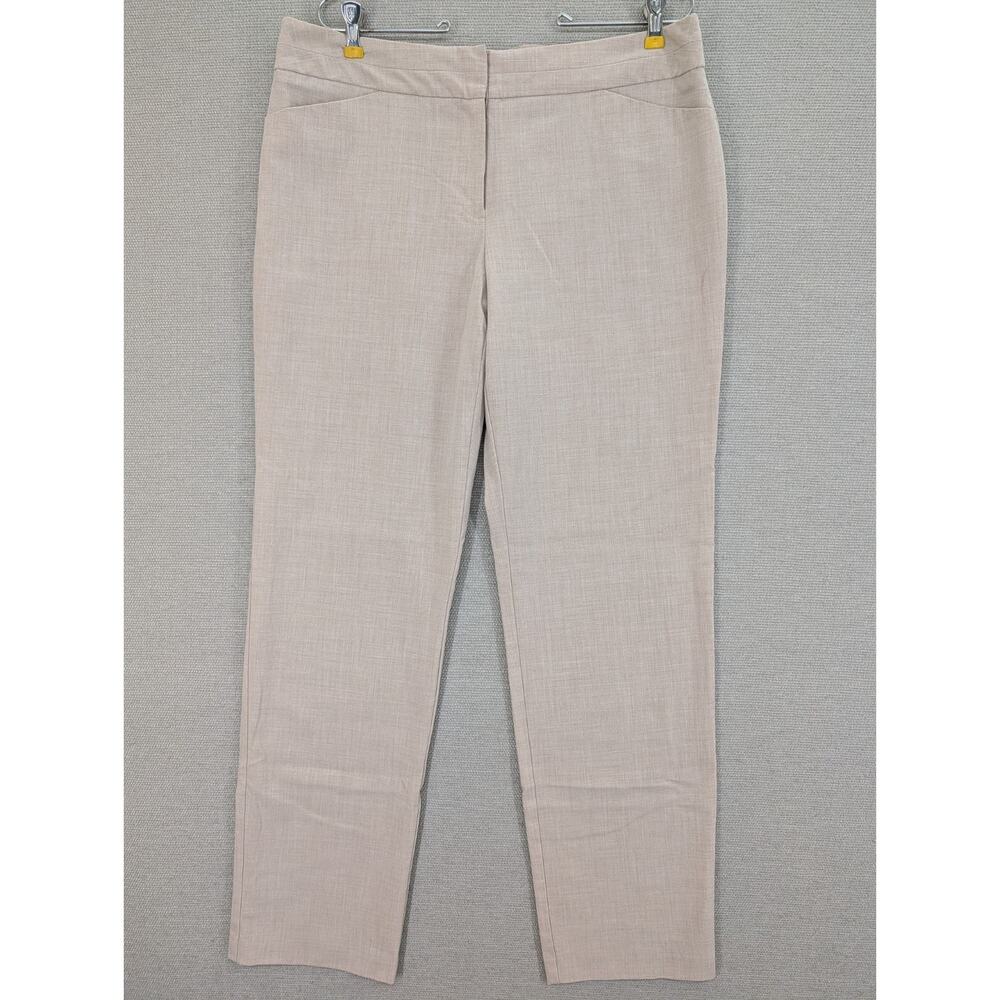 Worthington Women's Modern Fit Beige Pants Size 12 Straight Leg